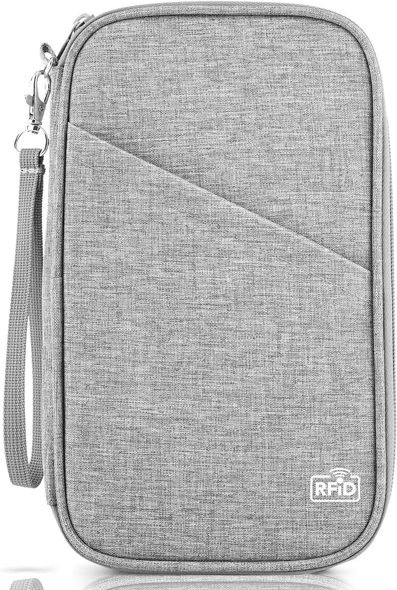 TOPBAG Passport Holder Family, Women Rfid Blocking Passport Wallet, Travel Essentials Premium Wallets, Waterproof Passport Holders Bag for Men Traveling, Travel Document Organizer Credit Cards Case - Image 1